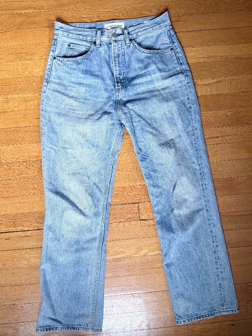 Aritzia Denim Forum The Pin-Up Super High Straight Jeans Size 30 28L